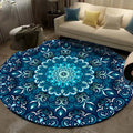 Ethnic Mandala Round Carpet for Living Room Decor by Axyaa