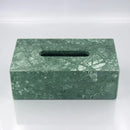 Axya Marble Tissue Box Black Rectangular Light Luxury Home Hotel Decor Craft