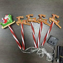 Axyaa Solar Christmas Lights Set for Festive Lawn Decor