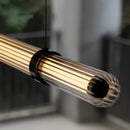 Axyaa Long Glass Pendant Lamp: Minimalist Nordic Style for Dining, Office, or Coffee Shop