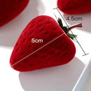 Axyaa Strawberry Jewelry Display Box: Cute Fashion Ring Storage Case for Wedding & Engagement