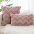 Axyaa Nordic Wavy Pattern Soft Throw Pillow Case Luxury Cushion Cover - Home Decoration