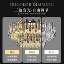 Axyaa Modern Gold Crystal Ceiling Lamp - Luxury Lighting for Living Room and Bedroom