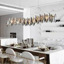 Axyaa Crystal Chandelier Pendant Lamp for Living and Dining Room Lighting