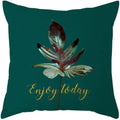 Axyaa Plants Print Linen Cushion Cover for Stylish Home Decor 45*45cm