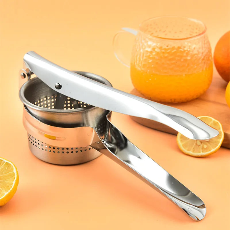 Axyaa Stainless Steel Manual Juicer Squeezer for Fruits and Vegetables