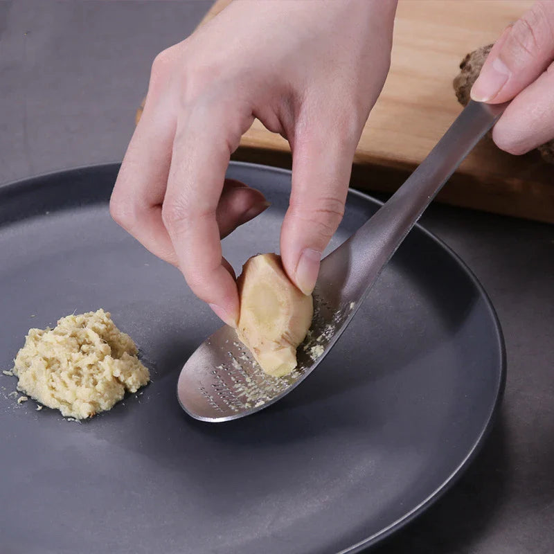 Axyaa Stainless Steel Ginger Garlic Crusher Portable Kitchen Tool