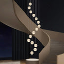 Axyaa Staircase Chandeliers: Modern LED Pendant Light Lamps for Living Room and Indoor Lighting