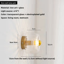 Axyaa Sunflower Glass Wall Sconce: Modern Retro Nordic Vintage Light