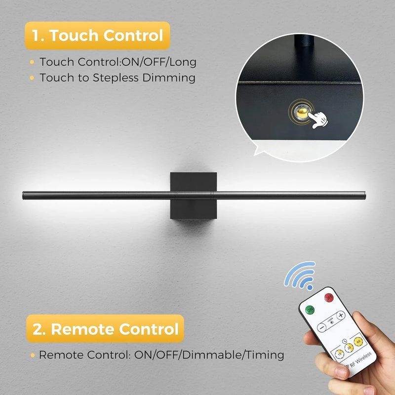 Axyaa Rotatable LED Wall Lamp: Warm Light for Living Room, Bedroom, Hallway