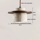 Cream Wabi Sabi Bedroom Pendant Light by Axyaa