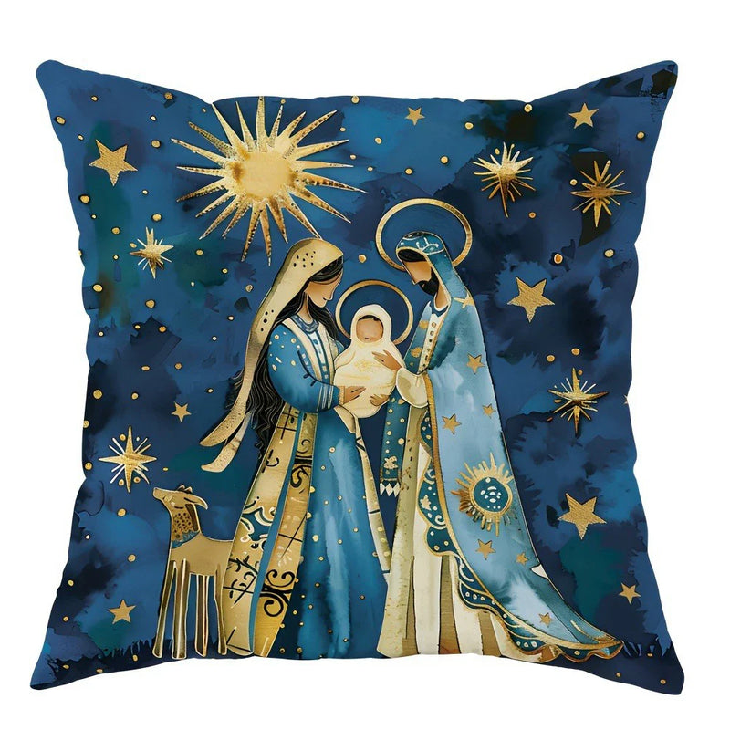 Axyaa Christmas Pillowcase Set for Living Room Sofa and Bedroom Decoration