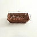 Axyaa Imitation Rattan Tray Snacks Storage Basket Fruit Tray Kitchen Organizer
