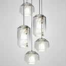 Axyaa Glass Chandelier Pendant Lamp for Home Decor
