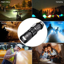 Axya High Lumen Adjustable Focus LED Flashlight - Waterproof Zoom Torch
