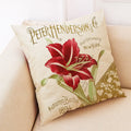 Axyaa Floral Linen Cushion Cover for Stylish Home Decor