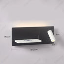 Axyaa LED Wall Lamp with Adjustable Angle and USB Charging Port