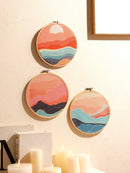 Axyaa Round Sunrise Sunset Wall Hanging Tapestry Set for Boho Home Decor