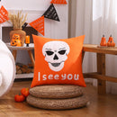 Axyaa Embroidered Cotton Halloween Pillowcase 45x45 Decorative Cushion Covers