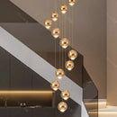 Axyaa Modern LED Pendant Chandeliers for Living Room - Indoor Staircase Hanging Light