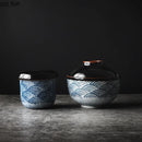 Axyaa Hand-painted Ceramic Rice Bowl with Lid