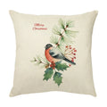 Axyaa Colorful Bird Flower Cushion Cover 45x45cm Linen Pillowcase Office Decoration