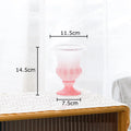 Axyaa Goblet Glass Vase: Elegant Desk Decor for Hydroponics, Flowers, and Artificial Floral Display