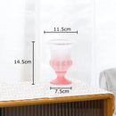 Axyaa Goblet Glass Vase: Elegant Desk Decor for Hydroponics, Flowers, and Artificial Floral Display