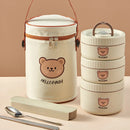 Axyaa Stainless Steel Thermal Lunch Box: Insulated, Leak Proof, Microwave Safe, Portable Bento Box