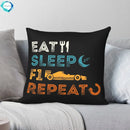 Axyaa F1 Print Zip Pillowcase for Car Decor - Polyester Cushion Cover