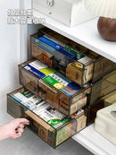 Axyaa Family Medicine Organizer Box Acrylic First Aid Storage Large Capacity Home Organizer