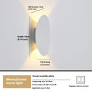 Axyaa Oval 6W LED Wall Lights, Aluminum Surface Mounted for Indoor & Outdoor, IP65 Waterproof