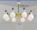 Axyaa Minimalist LED Glass Pendant Chandelier for Modern Home Decor