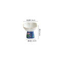 Axyaa Flower Shaped High Footed Ceramic Bowl - Creative Tableware