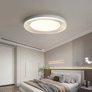 Axyaa White Ring LED Ceiling Chandelier Modern Decorative Lamp for Bedroom Dining Room