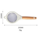 Axyaa Stainless Steel Flour Sieve with Wooden Handle - Baking Essential