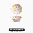 Axyaa 6-inch Ceramic Steaming Egg Bowl Tableware Oat Fruit Salad Plate