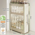 Axyaa Kitchen Pull-out Spice Rack Seasoning Organizer for Countertop Storage