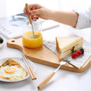 Axyaa Stainless Steel Wooden Cutlery Set