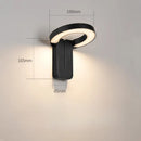 Axyaa Solar Outdoor Wall Light with Motion Sensor