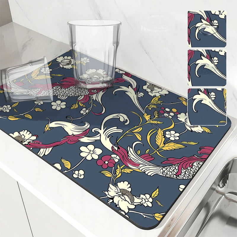 Axyaa Kitchen Drain Pads for Tableware Absorbency & Drainage