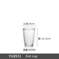 Axyaa Acrylic Transparent Tea Mugs Set - Multi-size Handy Water Glass Kitchen Drinkware