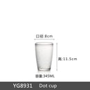 Axyaa Acrylic Transparent Tea Mugs Set - Multi-size Handy Water Glass Kitchen Drinkware