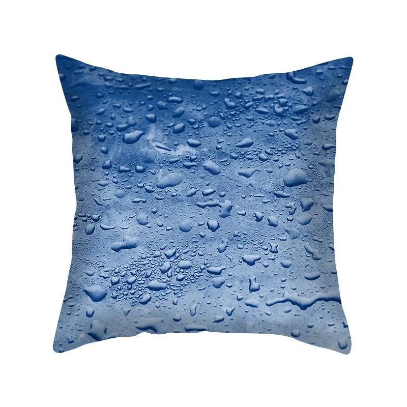 Axyaa Blue Geometry Pillowcase - Decorative Cushion Cover