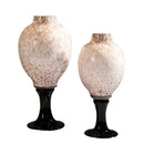 Axyaa Medieval Polka Dot Porcelain Glass Vase for Stylish Living Room Decor