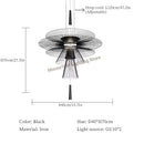 Axyaa Modern Metal Pendant Lights LED Chandelier for Luxury Home Decor