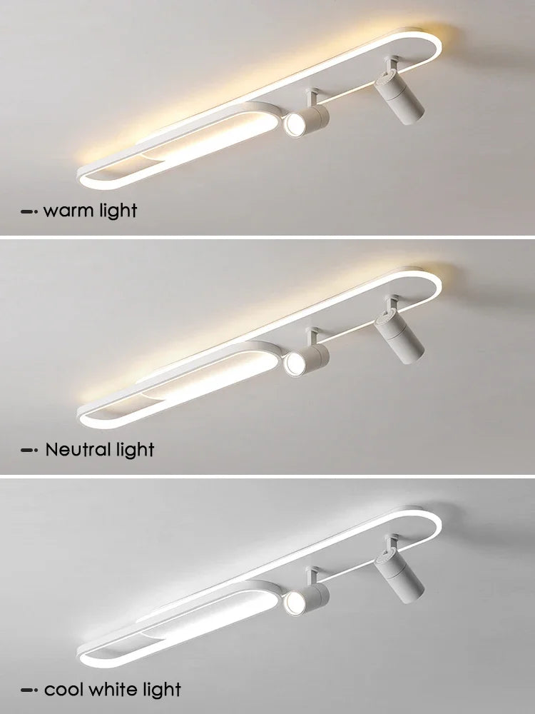 Axya Bright LED Ceiling Spotlight Strip for Living Room & Kitchen Lighting