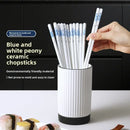 Axyaa Ceramic Chopsticks: Antibacterial, Anti-mould, Anti-slip, High Temp Resistant - High-grade Tableware