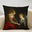 Axyaa New Mexico Painter Self Portrait Cushion Cover - Decor Pillowcase for Home Office