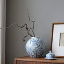 Axyaa Blue White Porcelain Ceramic Vase Home Decoration